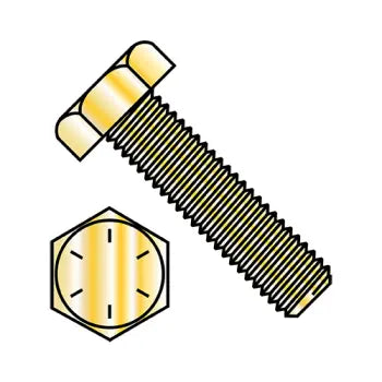 High-Torque Bolts for Mechanical Work-JFAST 7560BHT8 - 3/4-10X3 3/4  Hex Tap Bolt Grade 8 Fully Threaded Zinc Yellow, Case Quantity: 
65