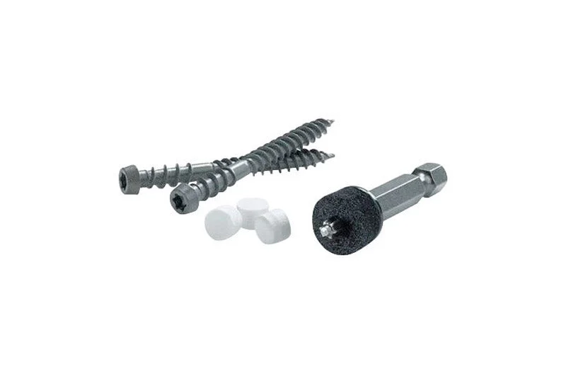 Screws for Fixing Outdoor Lights to Walls-FastenMaster Cortex No. 9 X 2 in. L Star Square Head Coarse Trim Screws with Plugs