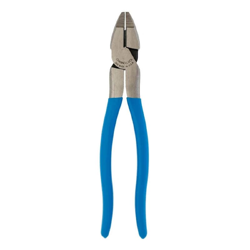 Mini Pliers for Compact Jobs-Channellock 369 9.5-inch XLT Round Nose Linemen's Pliers