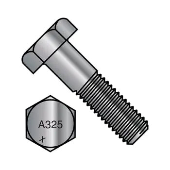 Bolts for Use with Steel Reinforcements-JFAST 8732A325-1G - 7/8-9X2  Heavy Hex Structural Bolts A 325 1 Hot Dipped Galvanized Made in North America, Case Quantity: 
50