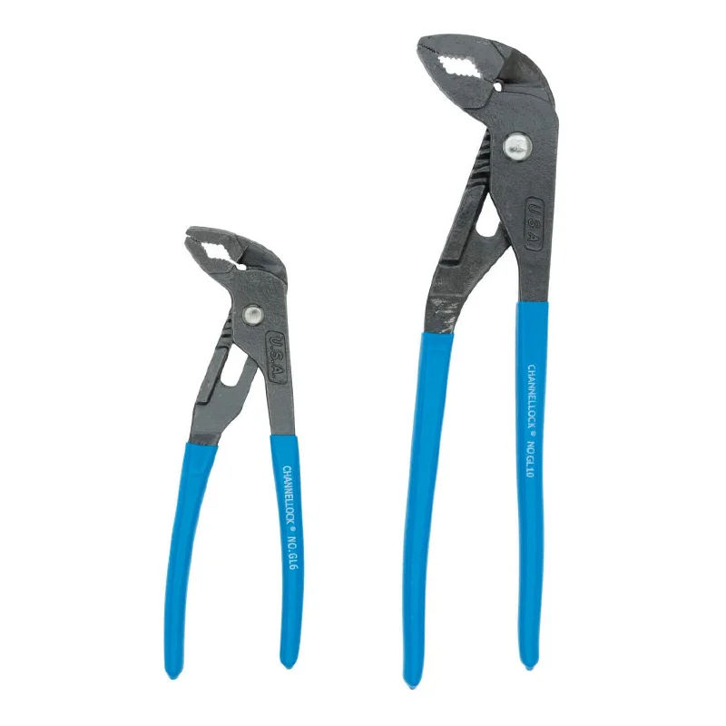 Long-Handled Pliers for Extra Leverage-Channellock GLS-2 2Pc GripLock Plier Set