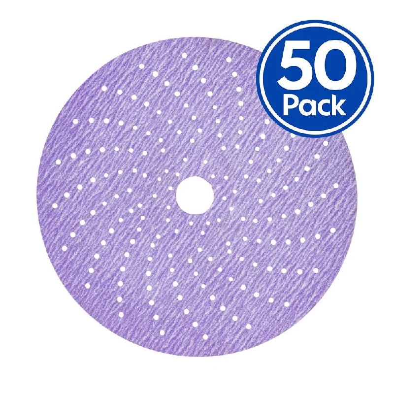 Sandpaper for Metal Surface Preparation-3M 31371 Cubitron II Hookit Clean Sanding Abrasive Disc 150mm 80 Grit x 50 Pack