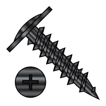 Screws for Home Improvement Projects-8 x 9/16 Phillips Modified Truss Head Drywall Screw Fine Thread Black Oxide