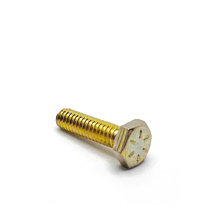 Bolts for Boat and Marine Hardware-1/4-20 x 1in UNC Grade 8 Hex Cap Screw Yellow Zinc