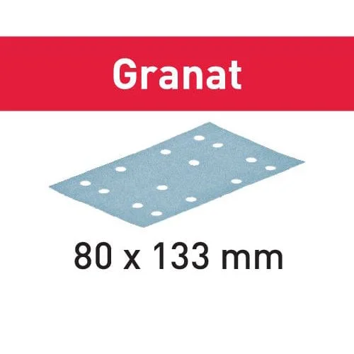 Sandpaper for Working on Model Cars-Abrasive Granat Sandpaper - 80x133 - P80 – 50 Pack