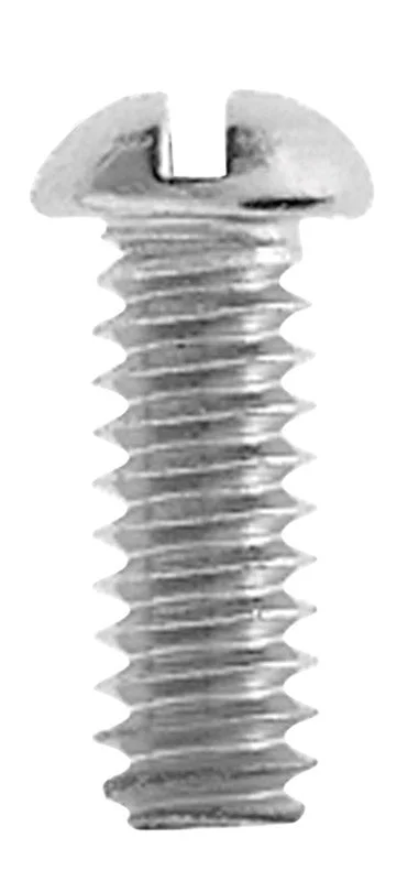 Self-Tapping Screws for Quick Installation-Danco No. 10-24 x 1/2 in. L Slotted Round Head Brass Bibb Screw (Pack of 5)