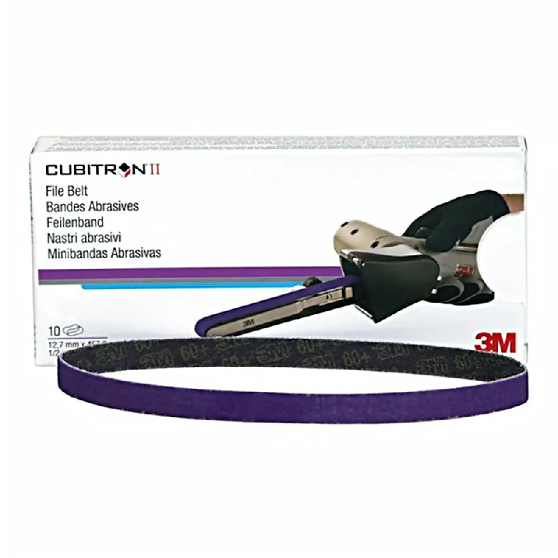 Sandpaper for Sanding Metal Parts-3M 33446 Cubitron II File Sanding Belt 80 Grit 457mm x 13mm x 10 Pack Box