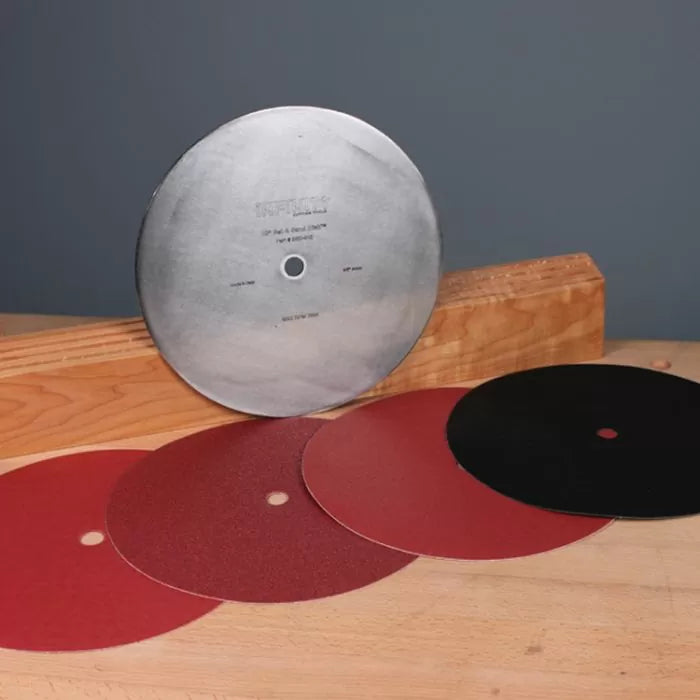 Wet or Dry Sandpaper for Glass Finishing-Klingspor 10" Sanding Disk w/ 5/8" Arbor'