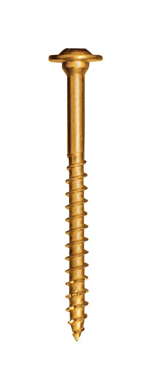 Screws for Fastening Wood to Metal-GRK Fasteners 1/4 in. X 1-1/2 in. L Star Washer Head W-Cut Structural Screws