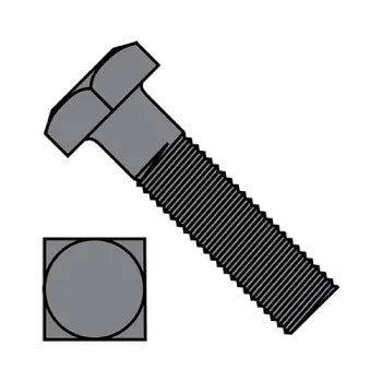 Bolts for Metal Roofing Installation-JFAST 6232BMQ - 5/8-11X2  Square Machine Bolt Plain, Case Quantity: 
100