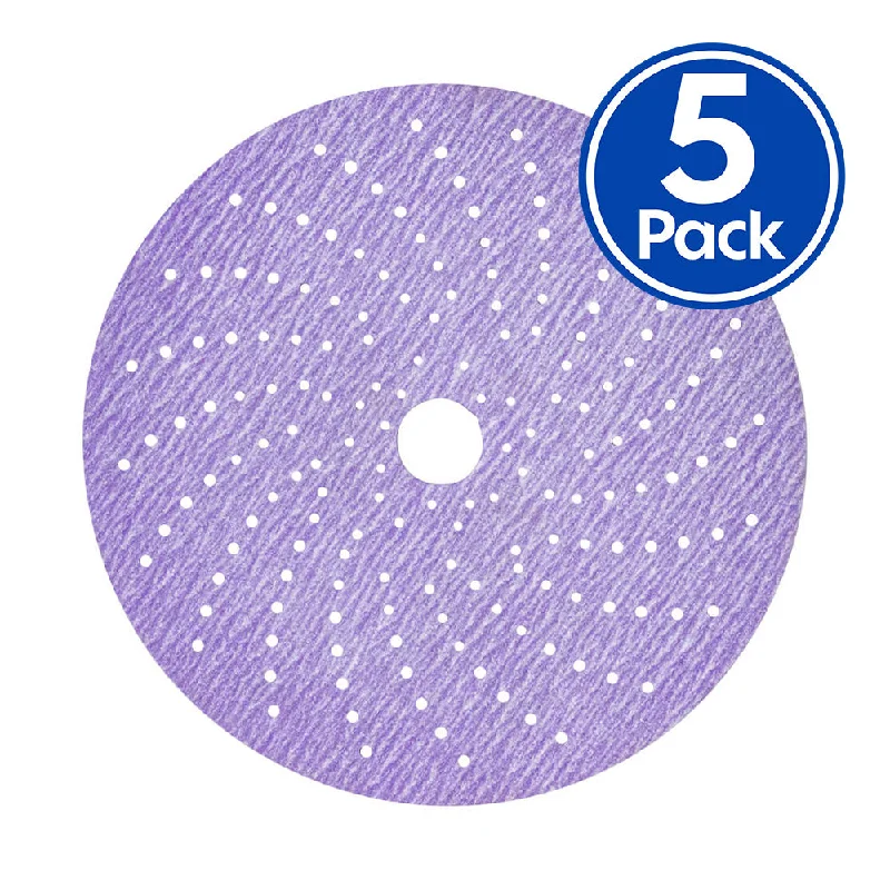 Sandpaper for Fine Finishing Before Varnish-3M 31374 Cubitron II Hookit Clean Sanding Abrasive Disc 150mm 180 Grit x 5 Pack