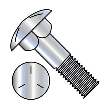 Bolts for Fastening Concrete Forms-JFAST 87120C5 - 7/8-9X7 1/2  Carriage Bolt Grade 5 Partially Threaded 6" Thread Under Sized Body Zinc, Case Quantity: 
25