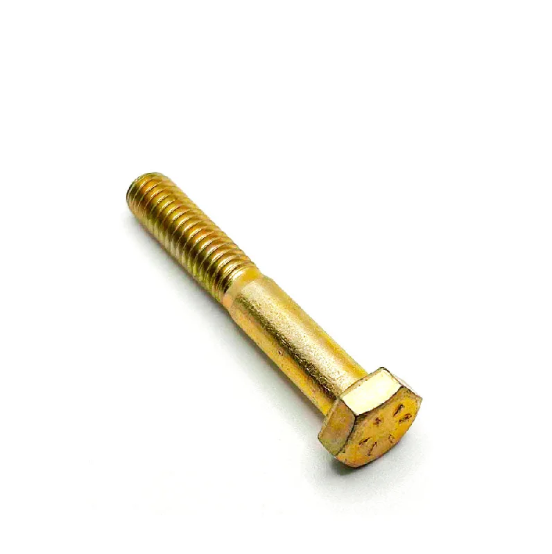 Bolts for Industrial Applications and Machinery-5/16-18 x 2in UNC Grade 8 Hex Cap Screw Yellow Zinc