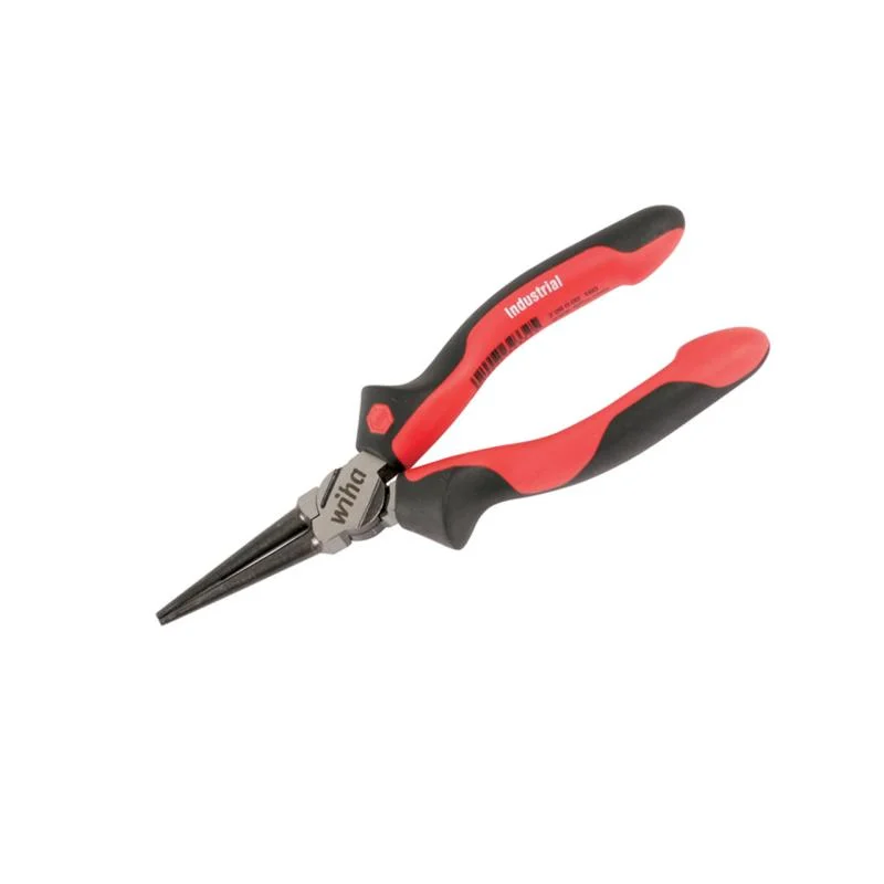 High-Tensile Pliers for Tough Materials-Wiha Tools 30921 SoftGrip Round Nose Pliers, L. 160 mm