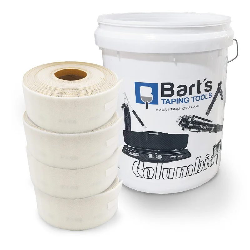 Sandpaper for Smoothing Drywall and Plaster-Bart's Own Foam Backed Sandpaper in a Pail 180 Grit