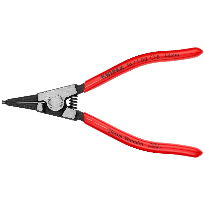 Pliers for Cutting Through Hard Materials-Knipex 46 11 G2 5 3/4" Circlip Pliers for Grip Rings