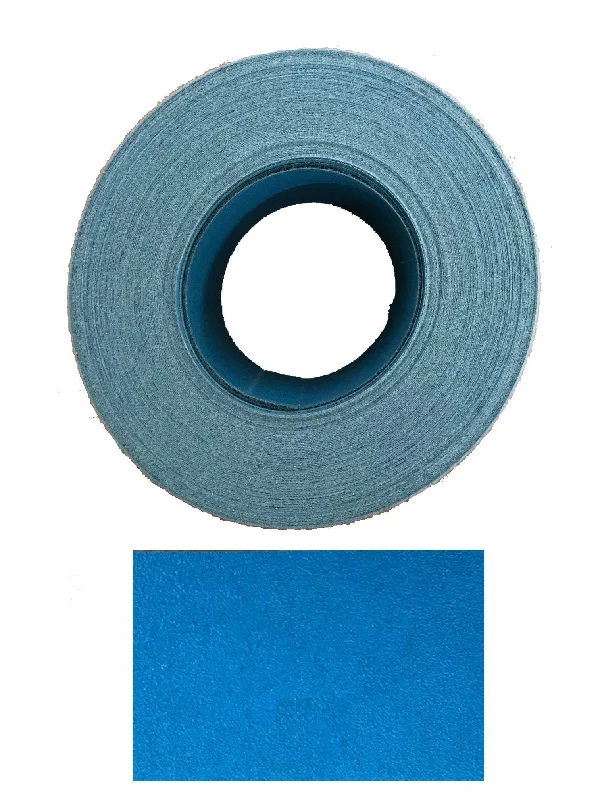 Sandpaper for Polishing Granite and Stone Surfaces-Revcut Blue 70mm x 25m Hook & Loop Sanding Paper Roll