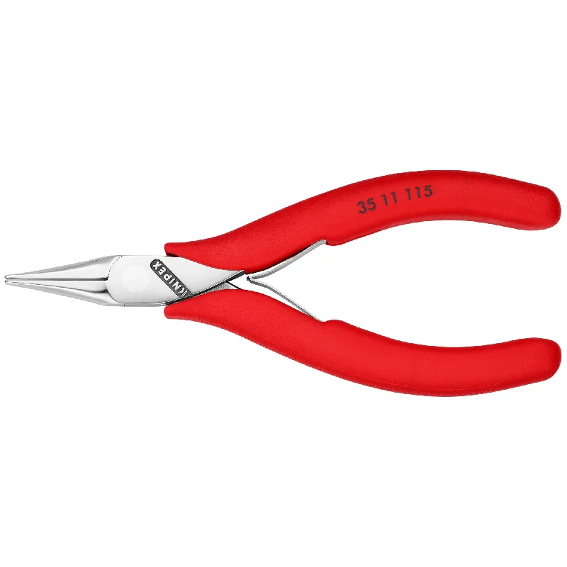 Pliers for Gripping and Twisting-Knipex 35 11 115 4 1/2" Electronics Pliers-Flat Tips