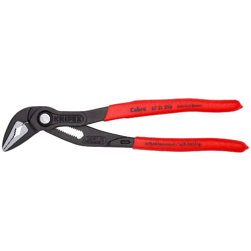 Pliers for Fastening and Loosening Screws-Knipex 87 51 250 10" Cobra® Extra-Slim (ES) Water Pump Pliers