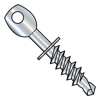 Screws for Fastening Safety Equipment-1/4 x 3-1/4 Acoustical Eye Lag Self-Drilling Screw Zinc Plated