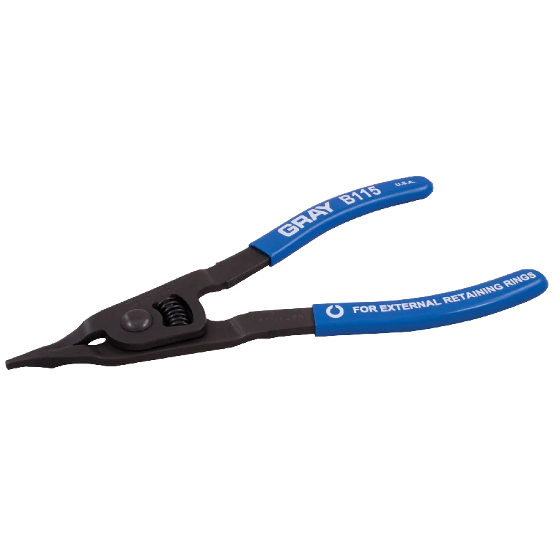 Pliers for Tightening and Loosening Grips-Heavy Duty Industrial Snap-Ring Pliers (Fixed Straight Tips)