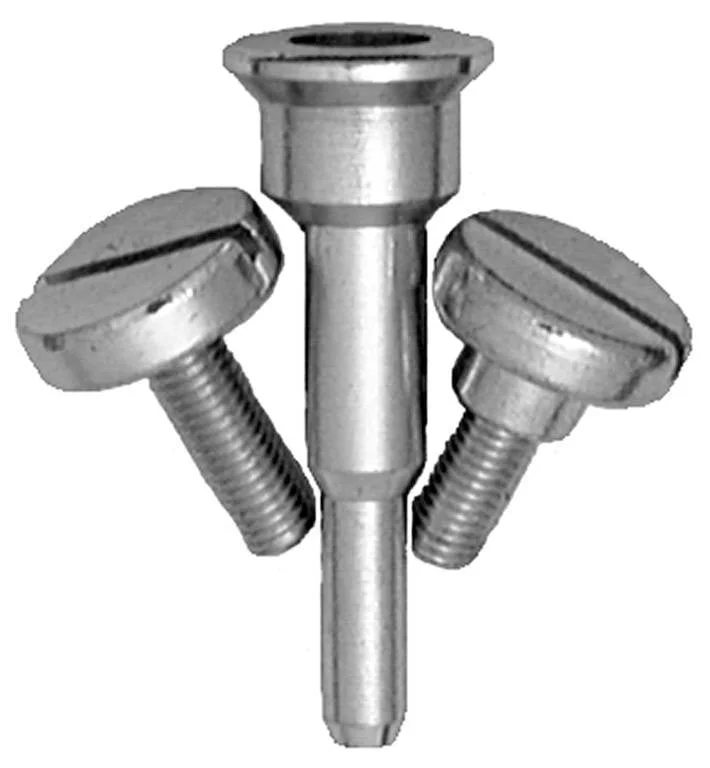 Galvanized Screws for Corrosion Resistance-Auveco # 19716 Cut-Off Wheels Mandrel With 3/8" And 1/4" Shoulder Screw. Qty 1.