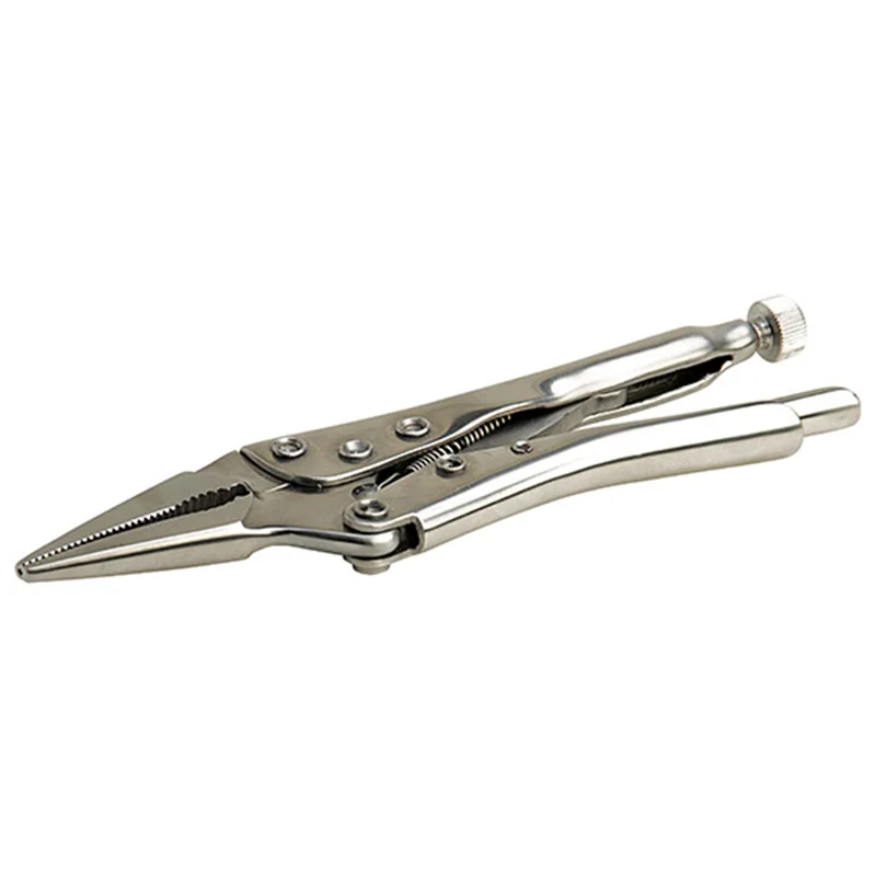 Pliers for Crimping and Cutting Cables-Aven 10377 6" Stainless Steel Long Nose Vice Grip Pliers