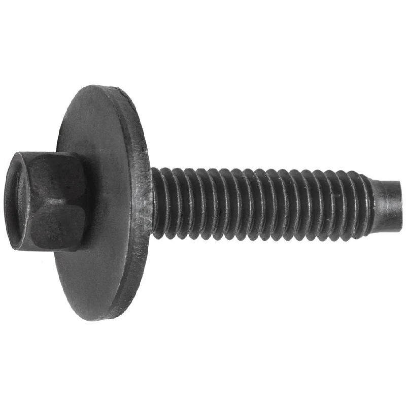 Screws for Securing Roof Tiles-Auveco # 23808 Hex Head Sems Screw W/ Dog Point M6-1.0 X 28mm - Black N606677-S. Qty 25.