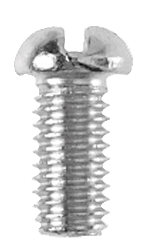 Screws for Home Furniture Repair-Danco No. 10-32 x 3/8 in. L Slotted Round Head Brass Bibb Screw (Pack of 5)