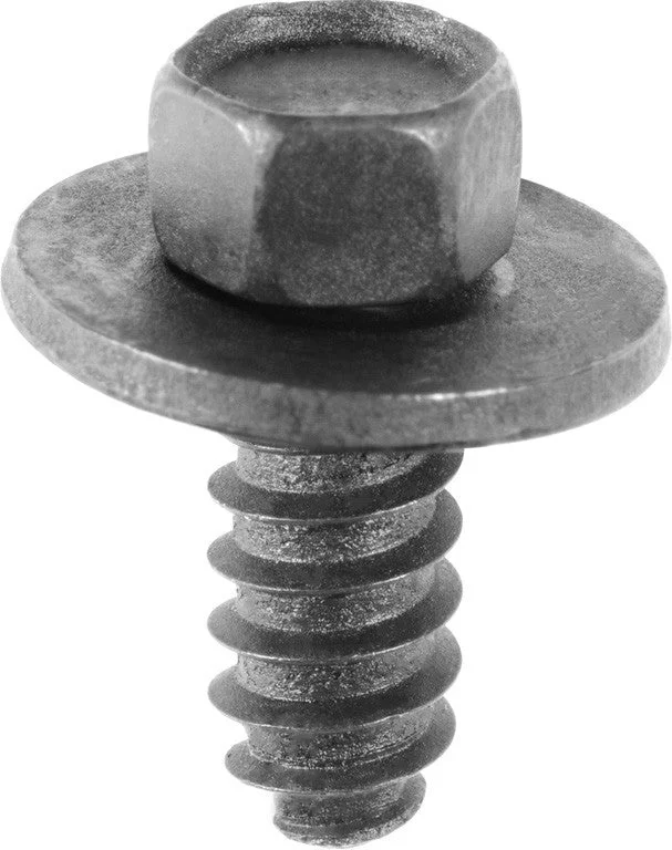 Screws for Secure Wall Mounting-Auveco # 15776 Hex Head SEMS Tapping Screw M6.3-1.81 X 16mm. Qty 50.