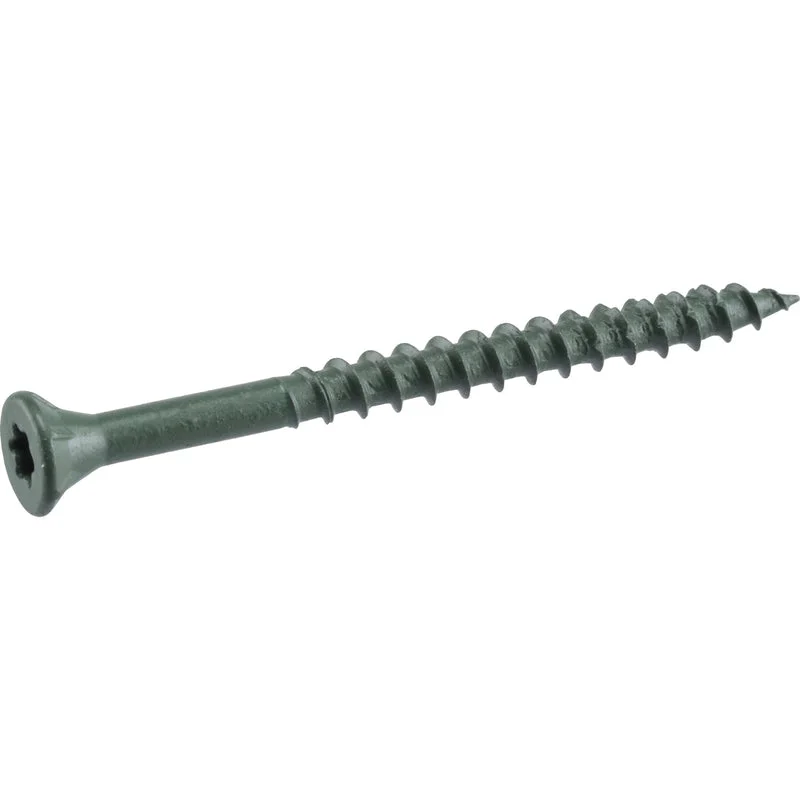 Screws for Outdoor Sign Mounting-Deck Plus No. 8  x 2 in. L Star Flat Head Exterior Deck Screws 25 lb.