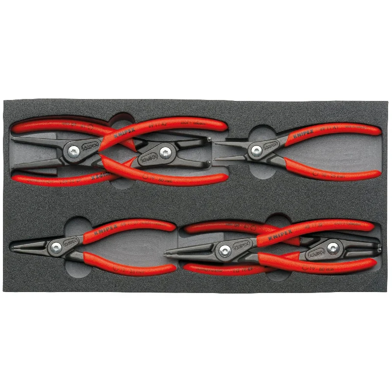 Pliers for Stripping Coated Wires-Knipex 00 20 01 V02 6 Pc Precision Snap Ring Pliers Set in Foam Tray