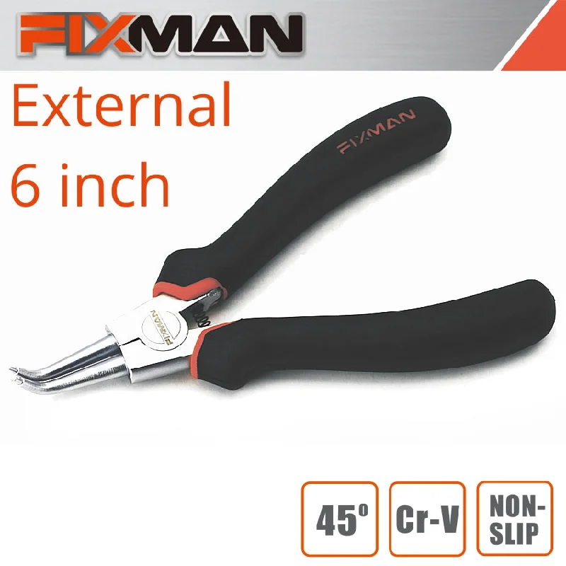 Multipurpose Pliers for Home Improvement-Fixman External Circlip Pliers 6'/145Mm X 45 Deg