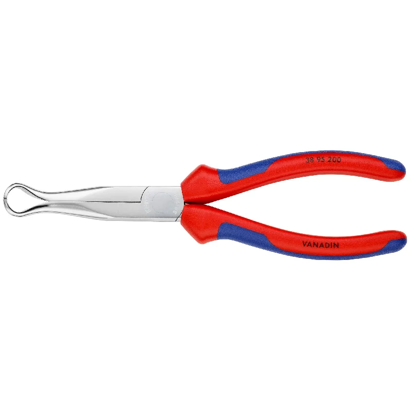 Pliers for Construction Work-Knipex 38 95 200 8" Long Nose Pliers without Cutter