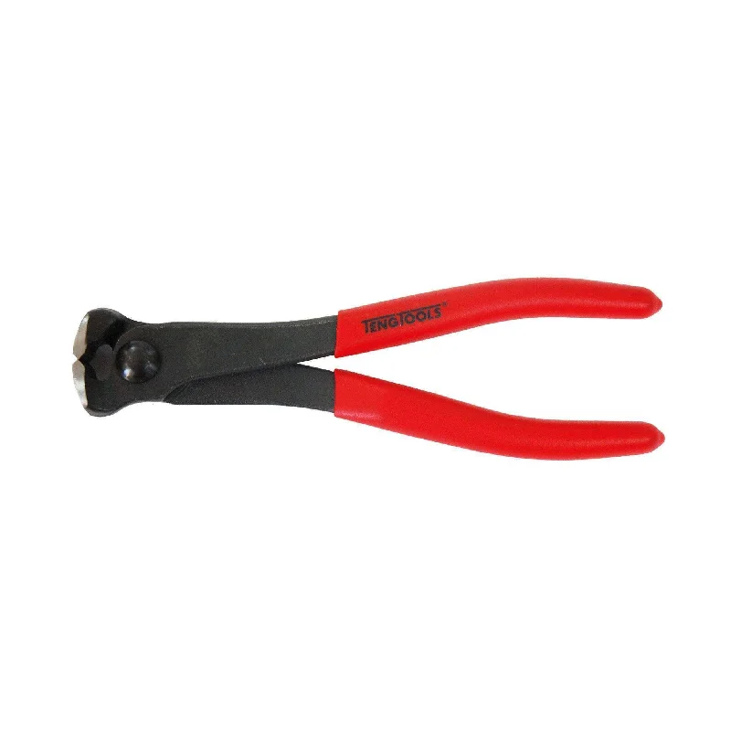 Pliers for Cutting Through Thick Cables-Teng Tools 6 Inch High Leverage End Cutting Nipper Pliers - MB448-6