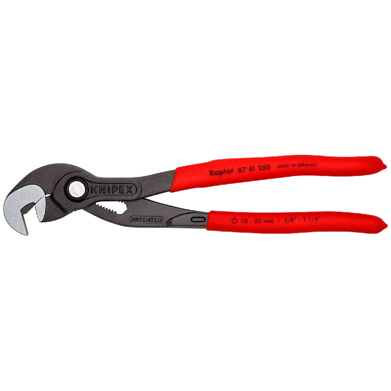 Pliers for Plumbing and Pipe Work-Knipex 87 41 250 SBA 10" Raptor™ Pliers