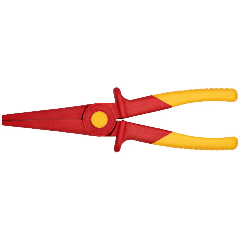 Long Reach Pliers for Hard-to-Reach Areas-Knipex 98 62 02 8 3/4" Flat Nose Plastic Pliers-1000V Insulated