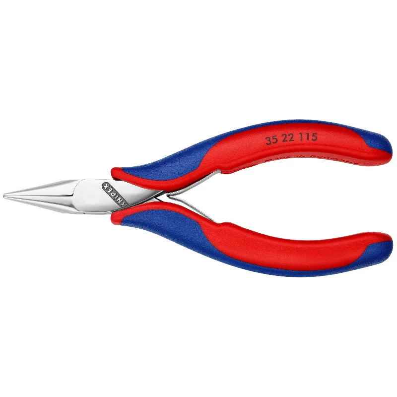 Precision Pliers for Fine Work-Knipex 35 22 115 4 1/2" Electronics Pliers-Half Round Tips