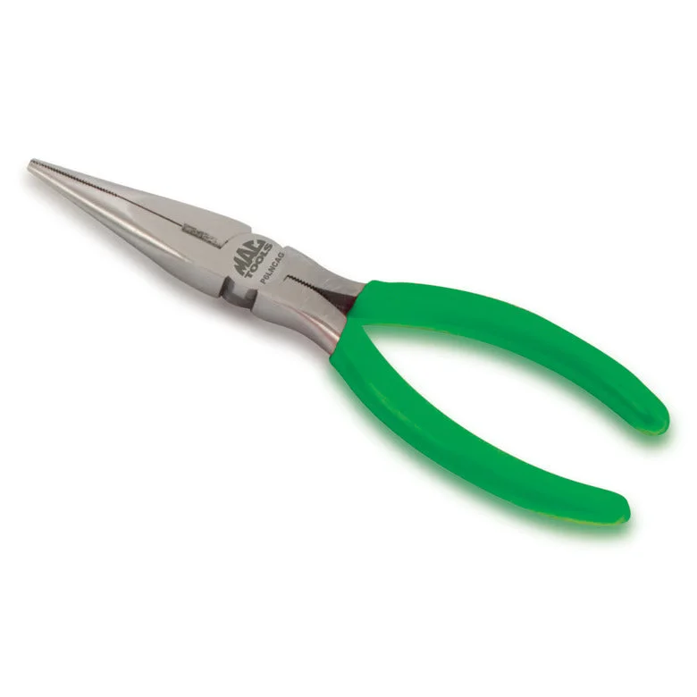 Pliers for Fastening and Loosening Nuts-Long-Nose Pliers with Cutter 6" - Green