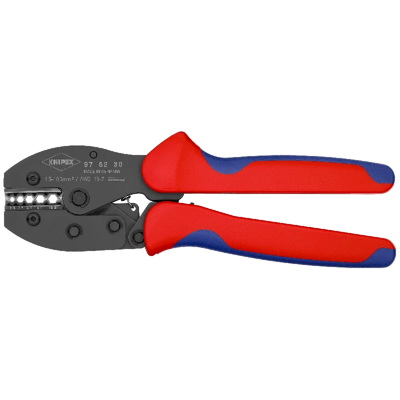 Mini Pliers for Compact Jobs-Knipex 97 52 30 8 1/2" Crimping Pliers For Non-Insulated Crimp Connectors