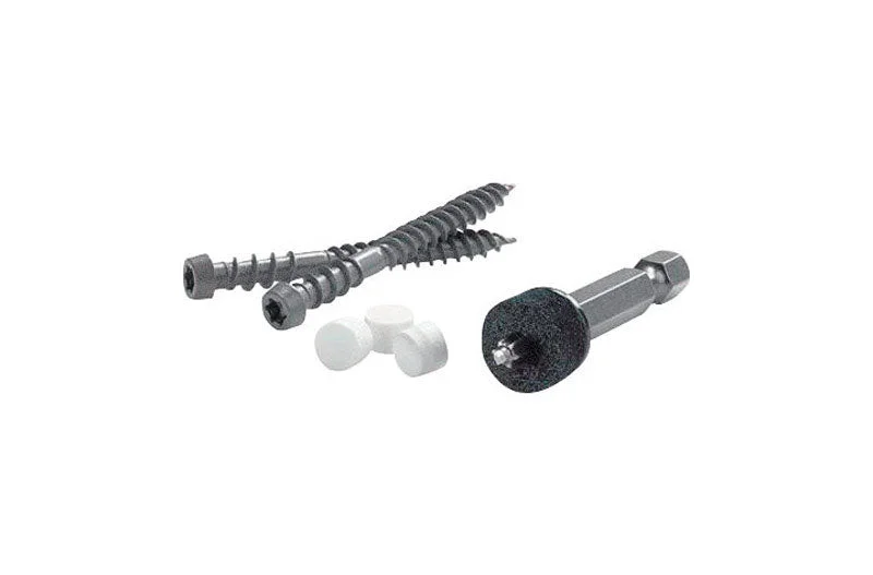 Screws for Building Strong Structures-FastenMaster Cortex No. 9 X 2 in. L Star Square Head Coarse Trim Screws with Plugs