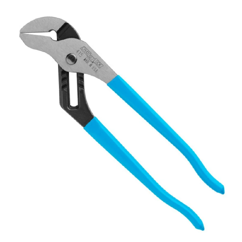 Pliers for Tightening and Loosening Grips-Channellock 415 10-Inch Smooth Jaw Tongue & Groove Pliers