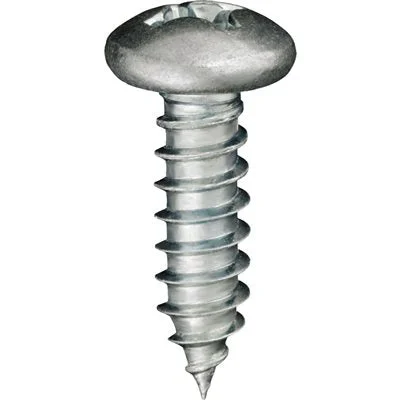 Screws for Outdoor Sign Mounting-Auveco # 2367 #12 X 3/4" Phillips Pan Head Tapping Screw Zinc. Qty 100.