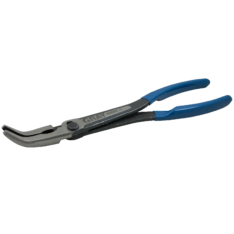 Pliers for Fastening and Loosening Nuts-Heavy Duty Long Reach Bent Needle Nose Pliers