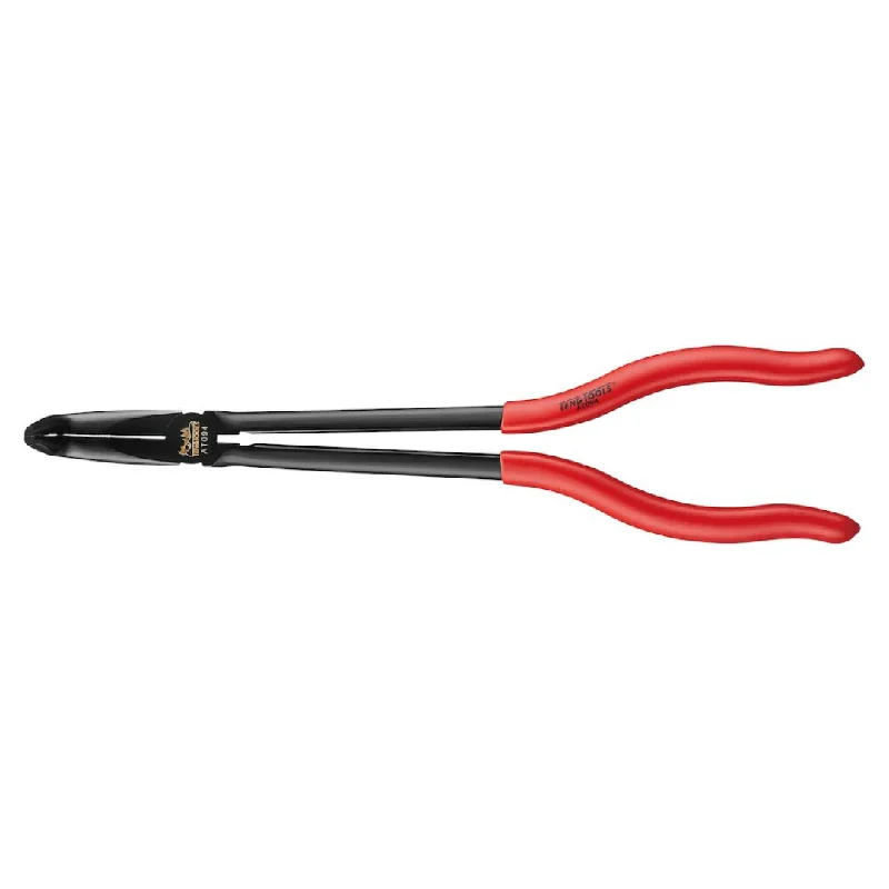 Pliers for DIY Electrical and Mechanical Projects-Teng Tools 10 Inch Long Reach 90 Degree Bent/Curved Nose Plier - AT094