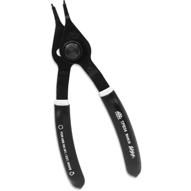 Adjustable Jaw Pliers for Varied Applications-Push-Button 0° Retaining Ring Pliers - .070"