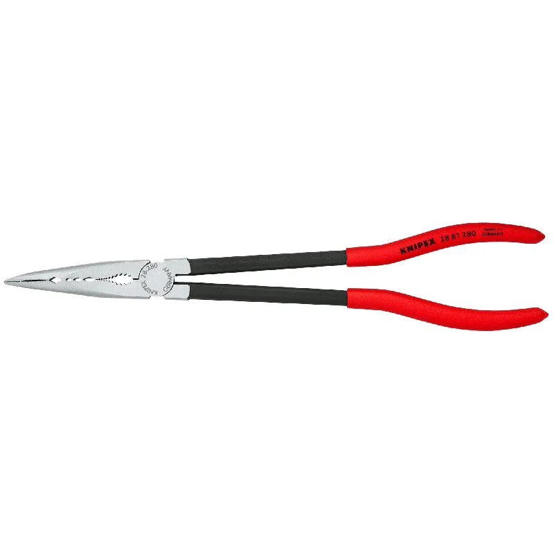 Pliers with Replaceable Jaws-Knipex 28 81 280 SBA 11" Extra Long Needle-Nose 45° Angled Pliers