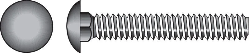 Bolts for Fastening Flooring to Concrete-HILLMAN 1/2 in. X 12 in. L Zinc-Plated Steel Carriage Bolt 25 pk