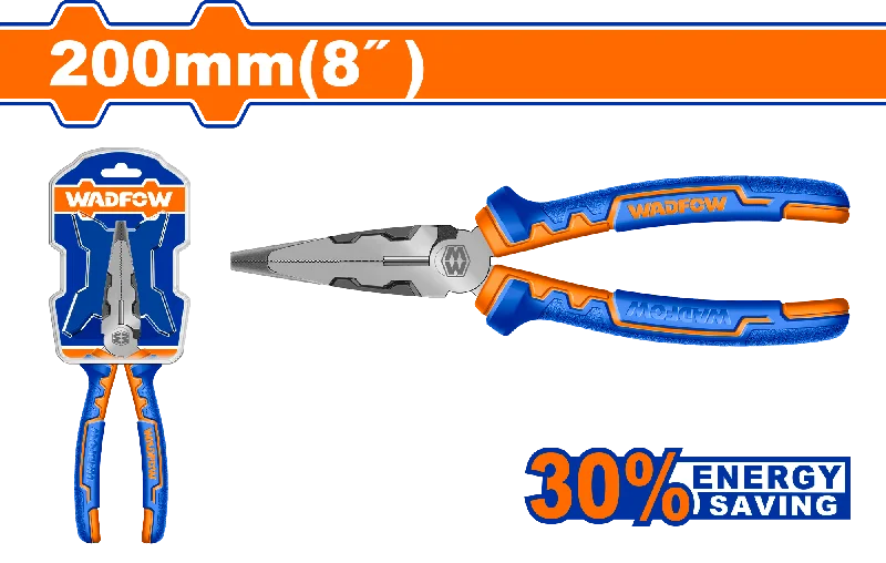 Pliers for Precision Work on Small Parts-Wadfow High leverage long nose pliers 8"