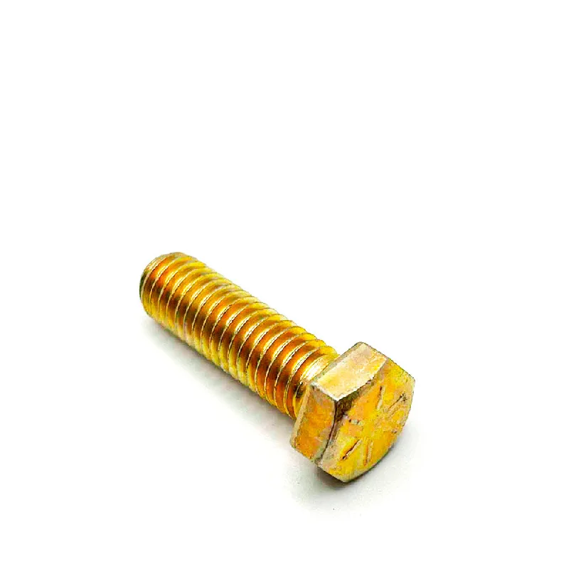 Bolts for Securing Power Tools-3/8-16 x 1-1/4in UNC Grade 8 Hex Cap Screw Yellow Zinc